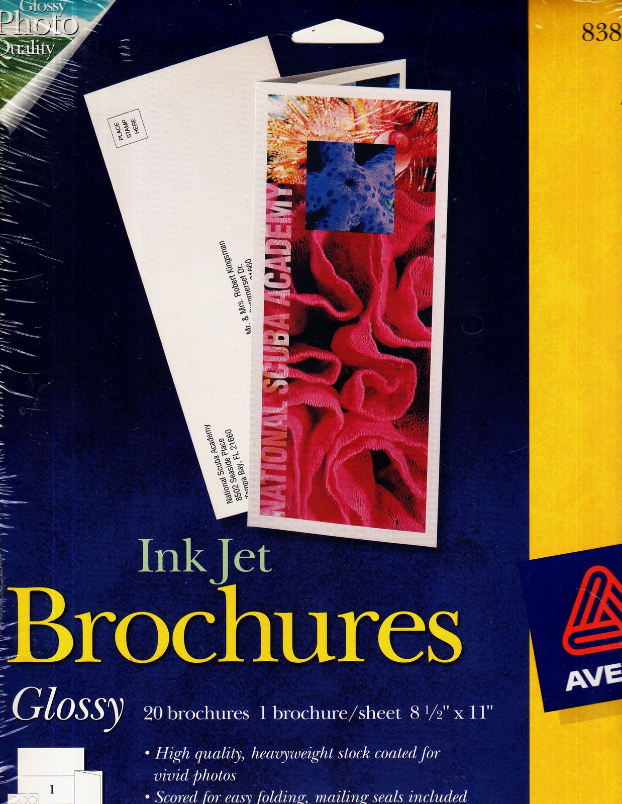 Avery Tri-Fold Brochures for Inkjet Printers 8.5 x 11 White 20 Sheets x ... - $14.00