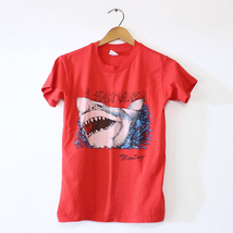 Vintage Kids Monterey Bay Shark T Shirt Large - £21.31 GBP