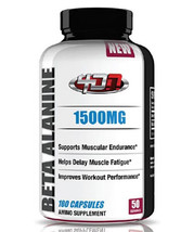 Beta-Alanine 1500mg, 100 Capsules (50 Servings) Energy Endurance - £11.60 GBP