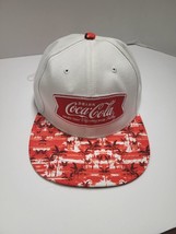 2015 Coca Cola Hat Cap Men&#39;s White Red Baseball Snapback Cap - £14.68 GBP