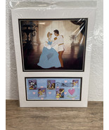 Disney Cinderella Dancing Stamp Art &amp; Envelope USPS Princess 04/21/06 KG JD - €17,19 EUR
