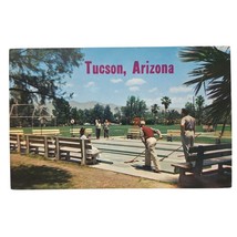 Postcard Tucson Arizona City Park &amp; Recreation Area Playing Shuffleboard... - $4.88