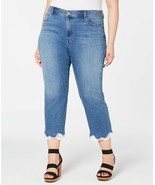I.N.C. Plus Size Lace-Trim Cropped Skinny Jeans Tummy Control 24W New - $26.36 CAD