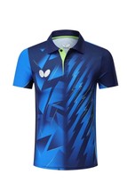 Adult Kid Sports Tops Table Tennis Clothe Short Sleeve Sportswear T-Shirts Men&#39;s - £15.76 GBP