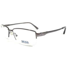 Robert Mitchel Eyeglasses Frames RM 1009 GM Gunmetal Shiny Half Rim 54-17-140 - £44.62 GBP