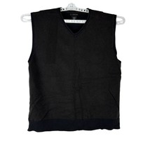 J. Ferrar Men&#39;s Sweater Vest Size XL Black - £18.48 GBP