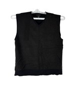J. Ferrar Men&#39;s Sweater Vest Size XL Black - £18.19 GBP