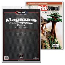2 packs of 100 (200) BCW 8 ¾" x 11 ⅛" + 1 ½" Flap Magazine Bags - $19.09