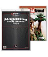 2 packs of 100 (200) BCW 8 ¾" x 11 ⅛" + 1 ½" Flap Magazine Bags - $19.09