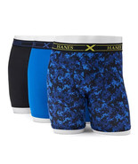 Hanes X-Temp Performance Boxer Briefs Mens 2XL Blue Black Performance 3 ... - £19.36 GBP