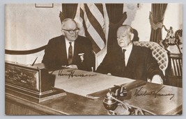 Herbert Hoover And Harry Truman At The Dedication Of The Herbert Hoover Postcard - £10.87 GBP