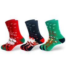 KKVXVEUQZ Women&#39;s Christmas Socks Premium Cotton Holiday Gift Festive (3) - $246.85 MXN