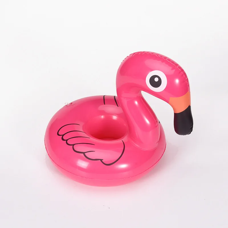 Children Cartoon Inflatable Toy Animal Flamingo Cup Holder Water Floating Cup - £6.59 GBP