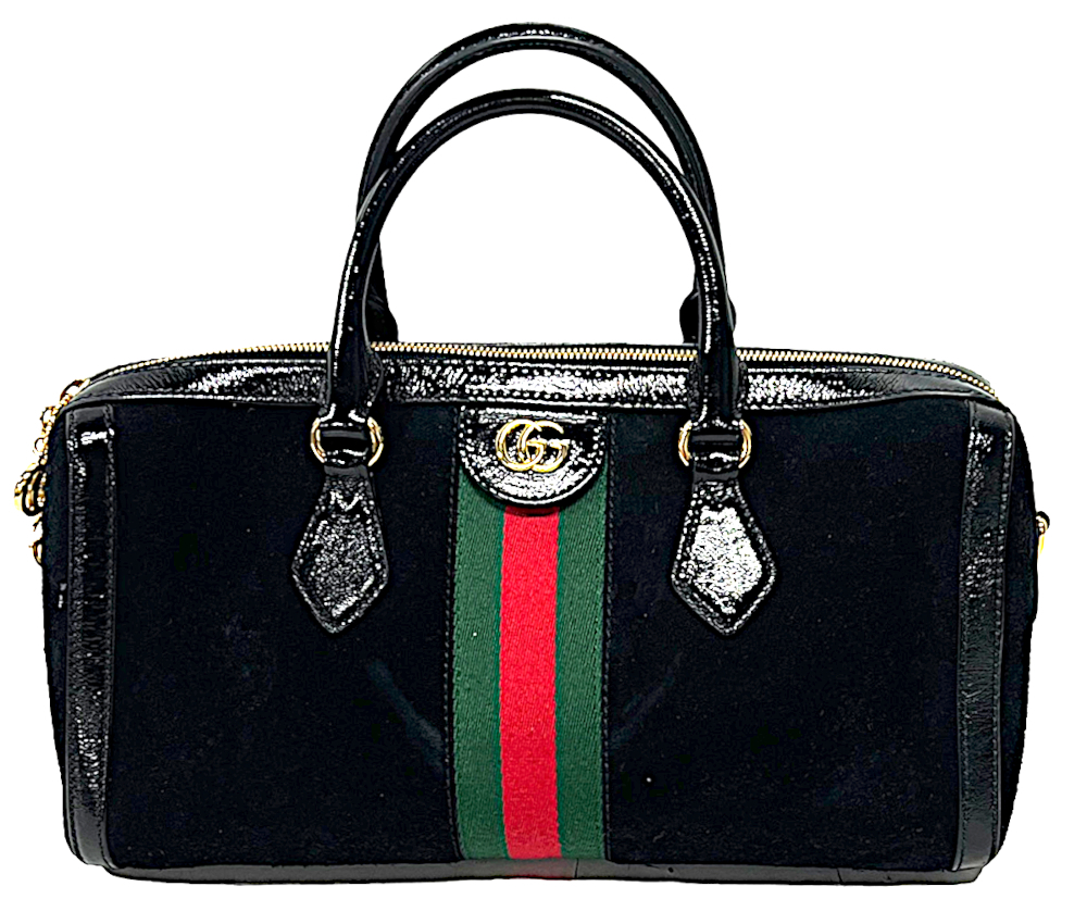 Primary image for Gucci Satchel Gucci ophidia web stripe boston satchel 357578