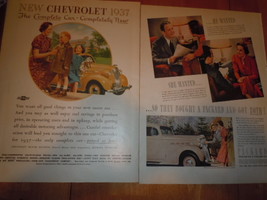 Vintage Chevrolet The Complete Car Completely New 2 Page Print Magazine Ad - $19.99