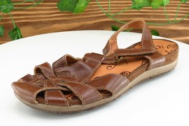 Baretraps Sz 6 M Brown Gladiator Leather Women Sandals - £15.66 GBP