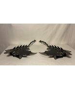Pair Flying Dragon Dagger Knife Weapon Front to Back Razors Swivel Tail ... - $267.29