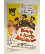 USA Movie 1962 Poster 62/69 NEARLY NASTY ACCIDENT 1SH 40&#39;&#39;X27&#39;&#39; Original... - £216.24 GBP