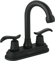 Solvex 2 Handle Bathroom Faucet Matte Black,4 Inch Centerset Bathroom Sink, N - £31.96 GBP