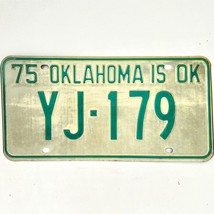 1975 United States Oklahoma Oklahoma County Passenger License Plate YJ-179 - £14.06 GBP