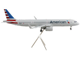 Airbus A321neo Commercial Aircraft American Airlines Silver w Striped Tail Gemin - £86.98 GBP