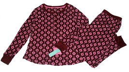 2-Pc Kate Spade Garnet Pink Daisies L/S Top Jogger Pants Pajamas Wms L Nwt $78 - £55.93 GBP