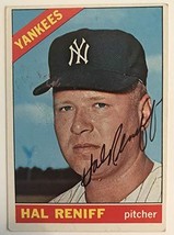 Hal Reniff (d. 2004) Signed Autographed 1966 Topps Baseball Card - New York Yank - £5.35 GBP