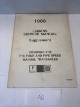 1988 Pontiac LeMans Shop Service Manual Supplement S-8810S-T F16 Four &amp; ... - £3.92 GBP