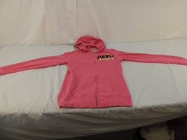 Aeropostale Pink Jacket Women&#39;s Size Small Petite Lime Green and Black 12914 - £8.85 GBP