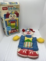 Vintage 1984 Playskool Crib Clown Rare Baby Toy Crib Toy W/Box &amp; Rattle ... - £21.11 GBP