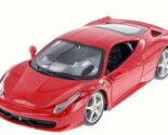 2009 Ferrari 458 Italia F142 1/24 Scale Diecast Model by Bburago - RED - $36.62