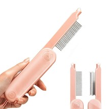 2 in 1 Foldable Cat Comb, Cat Hair Brush for Shedding and Grooming Matte... - $12.59