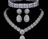 Nia leaf earrings bracelet necklace set bridal 3 pcs luxury jewelry sets for women thumb155 crop