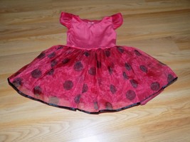 Size 3-4 Gymboree Red Black Ladybug Lady Bug Halloween Costume Dress Tutu EUC - £18.92 GBP