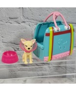 Barbie Pets Chihuahua With Vet Collar and Carrier and Dish Lot   - £11.80 GBP