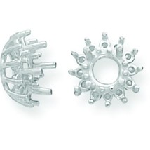14K White Gold Round Cluster Setting 1.7mm (x12) - £59.40 GBP