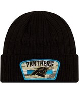 Mens New Era Carolina Panthers Salute to Service Knit Beanie - BLACK - OSFM - £18.20 GBP