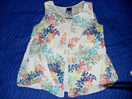 Worthington Woman 2pc. look floral top   Size 1X   - £17.36 GBP