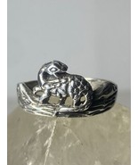 Dinosaur ring Dinosaur band sterling silver women girl - $76.38 CAD