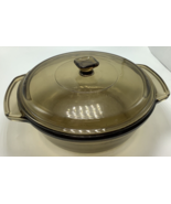 Anchor Hocking 1037 Smoked Glass Casserole Baking Dish 8.25&quot; Diameter 1.... - £11.02 GBP