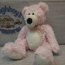 KellyToy Pink Teddy Bear 14&quot; Plush Stuffed Animal Toy Preowned  - £7.49 GBP