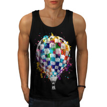 Air Balloon Journey Tee Colour Fly Men Tank Top - £10.26 GBP