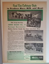 1956 John Deere Number 8 Forage Harvester  Magazine Ad - £11.21 GBP