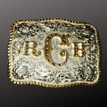 El Arturo Crumine Silver Bronze Initial Buckle RBC Pre-Loved image 4