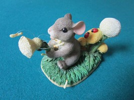 CHARMING TAILS BY FITZ &amp; FLOYD FIGURINE &quot;DANDELION WISHES&quot; INSPIRATIONAL - $19.80