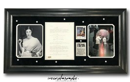 Carrie Fisher Owned Star Wars New Hope Script Page Framed Estate COA Photo #D100 - £1,222.33 GBP