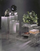 Clear Acrylic pedestal 12&quot; x 12&quot; x 40&quot; tall Clear and more - $229.00