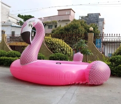 Giant 4-6 Person Inflatable Pink Flamingo Lake Water Float Raft - £478.05 GBP