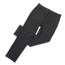 NWT Theory Treeca in Charcoal Melange Pinstripe Stretch Wool Ankle Pants 0 - £60.68 GBP