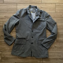 Eddie Bauer Jacket Mens 38 Gray Travex Blazer Overcoat Gorpcore Outdoor - $49.99